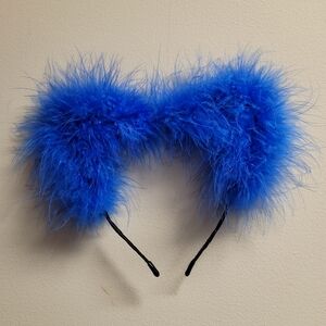 britts blossoms Blue fluff kitty ears